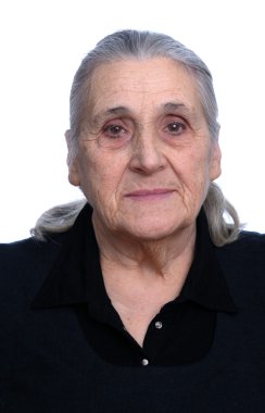 Yaşlı kadın.