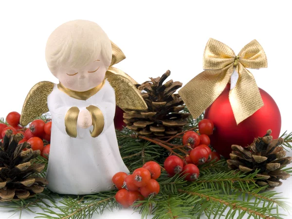 小さなセラミック天使 - クリスマスの装飾 — ストック写真