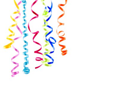 Colorful ribbons clipart