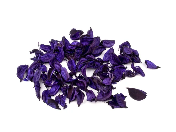 Purple potpourri on white background — Stock Photo, Image