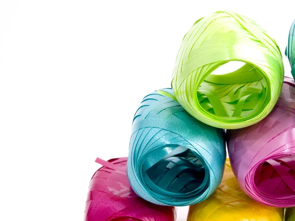 Colorful hanks of ribbons — Stock Photo, Image