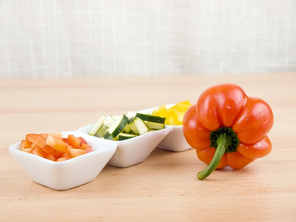 Friss zöldség - egészséges snack — Stock Fotó