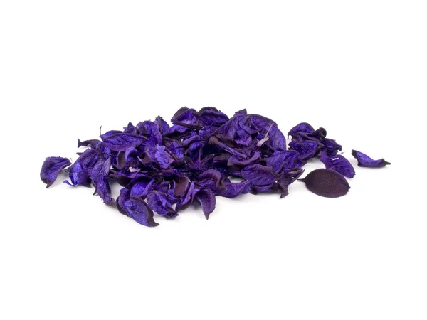 Popurrí púrpura sobre fondo blanco — Foto de Stock