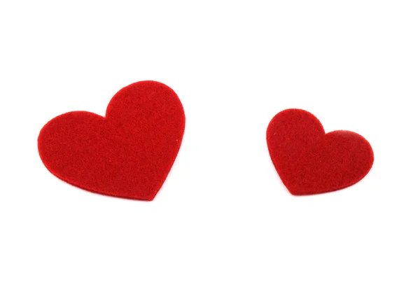Valentine sentiu corações — Fotografia de Stock
