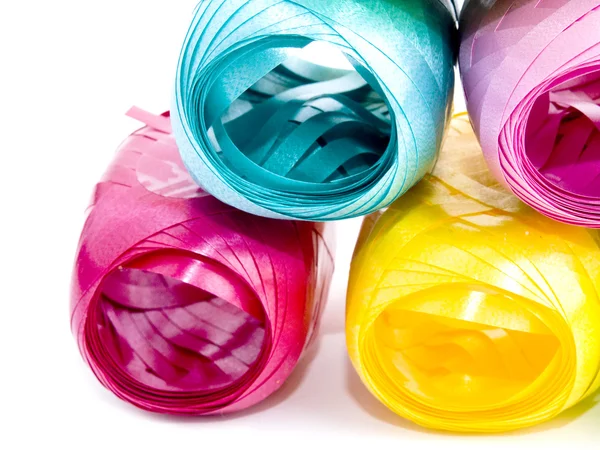 Colorful hanks of ribbons — Stock Photo, Image