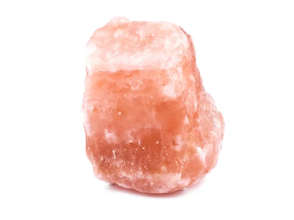 Beyaz üzerine tuz kristal — Stok fotoğraf