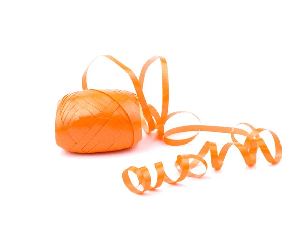 Hank Orange Ribbon White Background — Stock Photo, Image