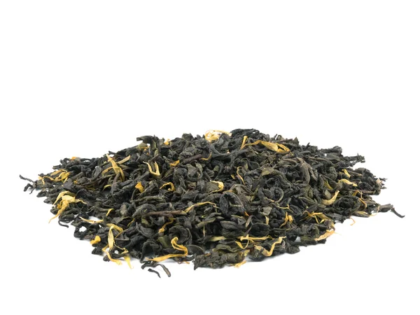 Aromatic green tea on white — Stock Photo, Image