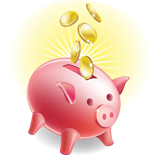 stock vector Piggy bank