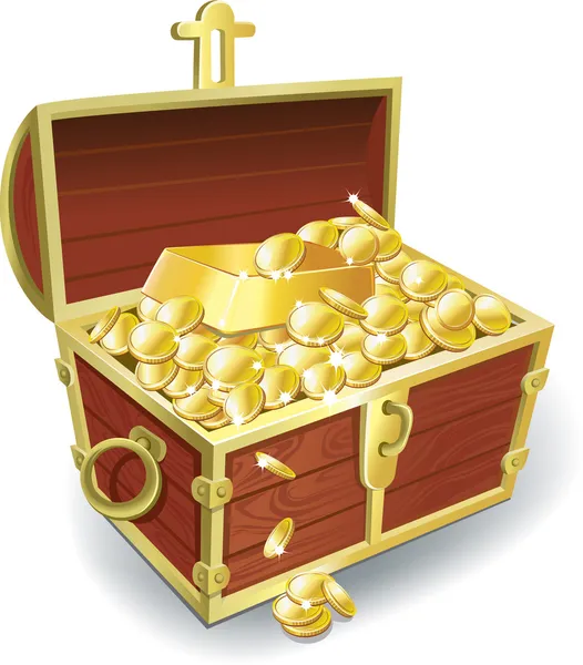 Caixa do tesouro — Vetor de Stock