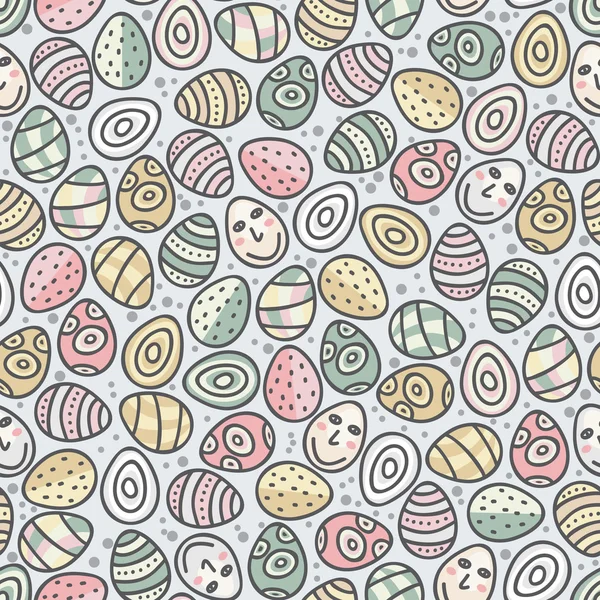 stock vector Eggs seamless pattern for the Easter.