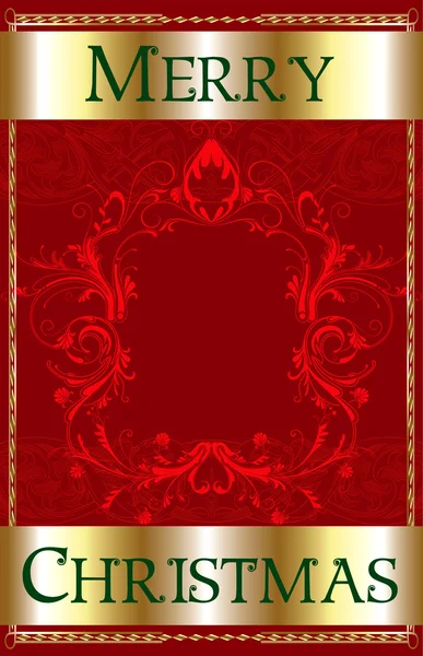 Joyeux Noël blanc rouge — Image vectorielle