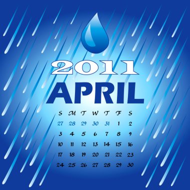 April 2011 clipart