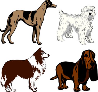 Dogs 2 clipart