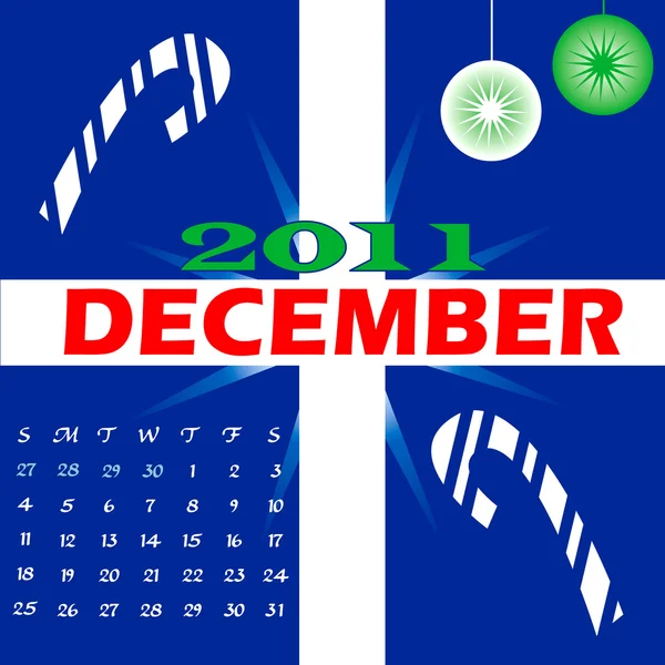 Décembre 2011 — Image vectorielle