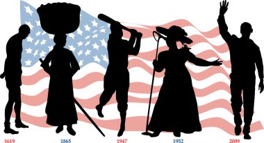 Black History Timeline clipart