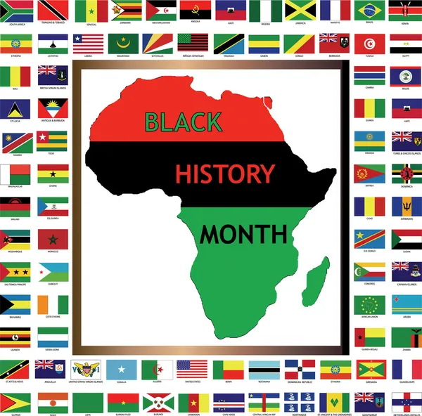 Μαύρος μήνας ιστορίας — Διανυσματικό Αρχείο