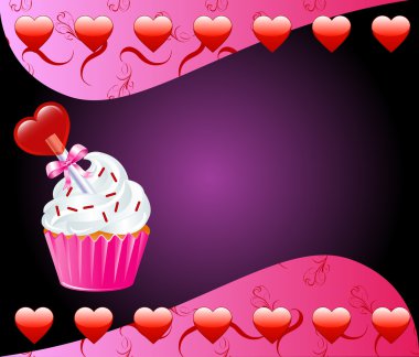 Heart Cupcake clipart