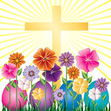 Easter Egg Garden clipart