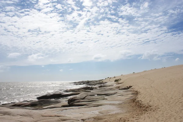 Stranden Klippor Rocha Tillstånd Norra Uruguay — Stockfoto