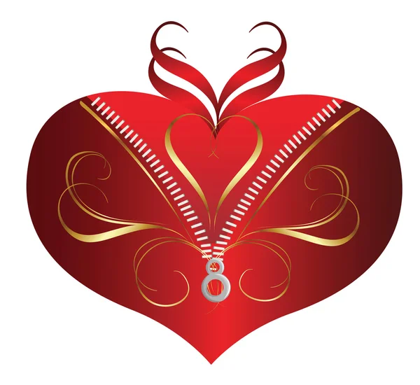 Beautiful Heart Valentine Day — Stock Photo, Image