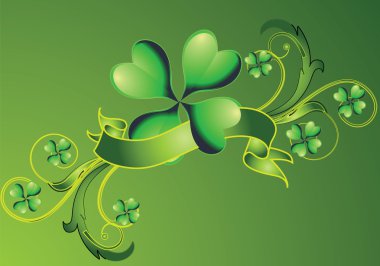 Clover background for the St. Patrick's Day clipart