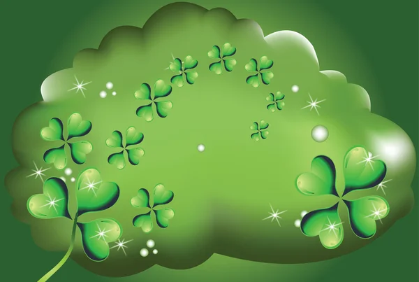 Design Patrick Day Four Leaf Clovers — Stock Photo, Image