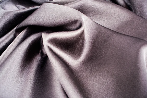 stock image Black silk satin for background