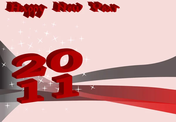 Happy New Year 2011 — Stock Photo, Image