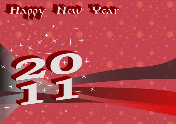 Onnellista uutta vuotta 2011 — kuvapankkivalokuva