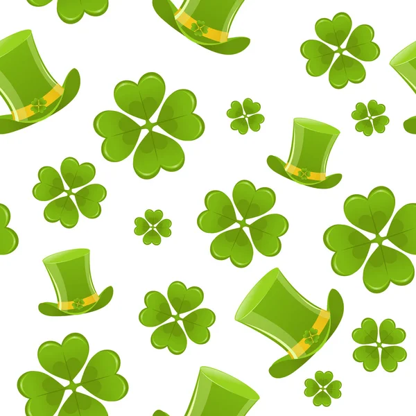 Seamless St.Patricks day background — Stock Vector