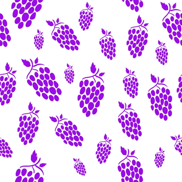 Fond de raisin simple sans couture — Image vectorielle