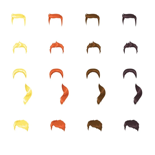 Männliche Haare — Stockvektor