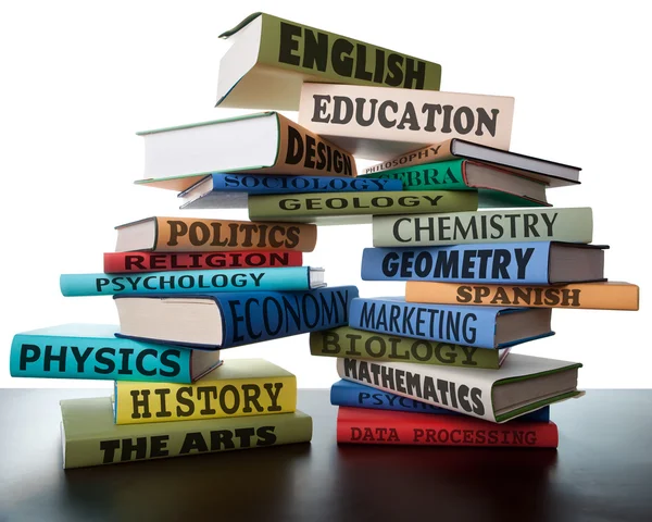 Stack of textbooks — Stock Photo, Image