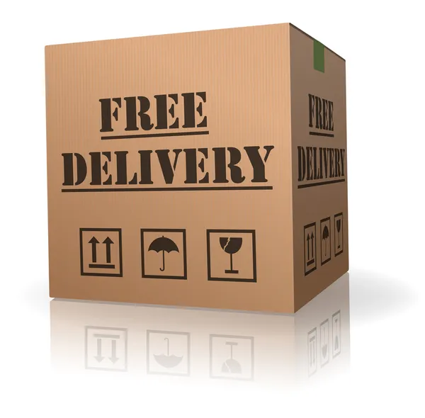 Free package delivery order shipment — Stock Photo, Image