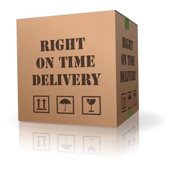 Right on time delivery — Stock Photo, Image