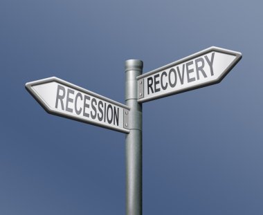 Recession or recovery clipart
