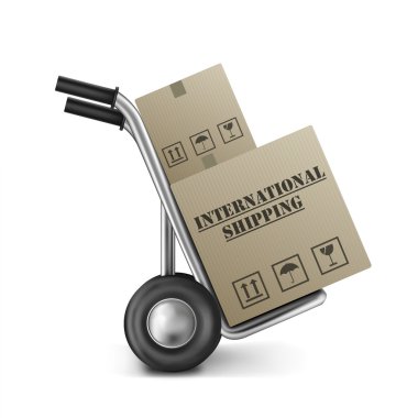International shipping clipart
