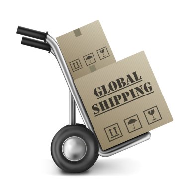 Global shipping international trade clipart