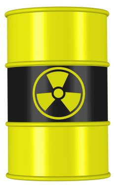 Barrel nuclear waste clipart