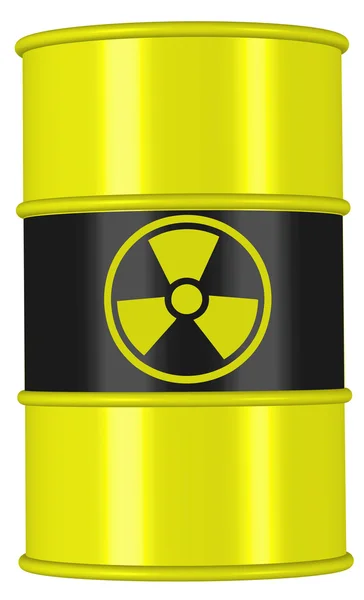 Resíduos nucleares de barril — Fotografia de Stock