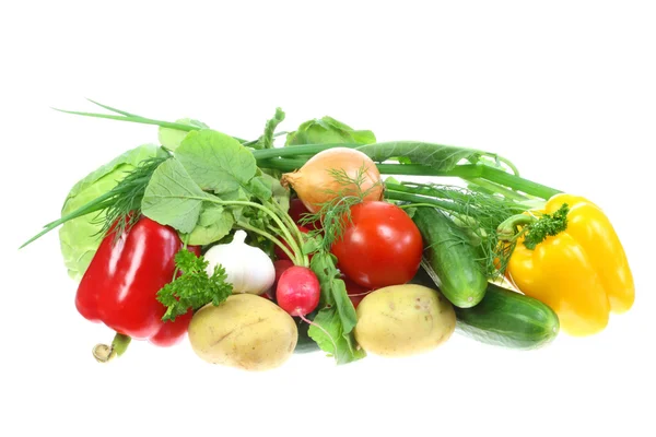 Verduras sobre blanco . —  Fotos de Stock