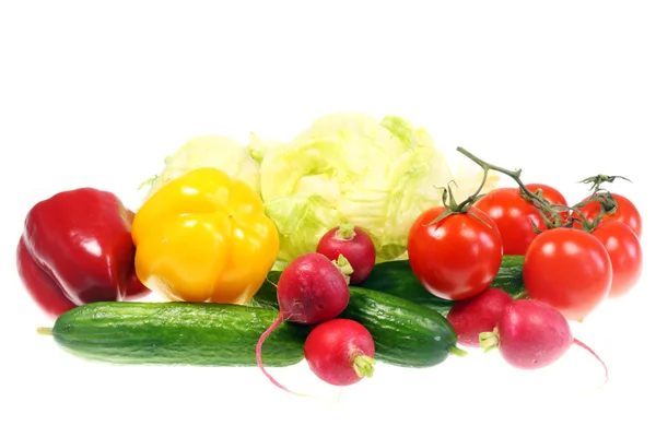 흰색으로 분리 된 채소들 — 스톡 사진