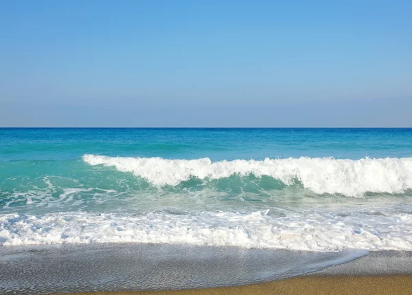 stock image Waves and sandy beach.