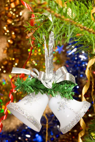 Campanas blancas de Navidad . —  Fotos de Stock