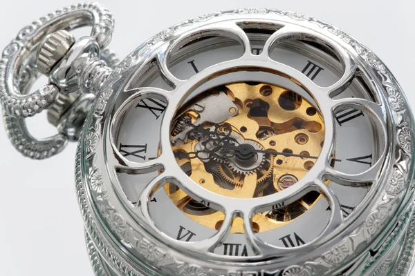 Parte Reloj Bolsillo Mecánico Antiguo — Foto de Stock