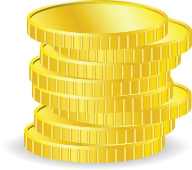 Vector coins clipart