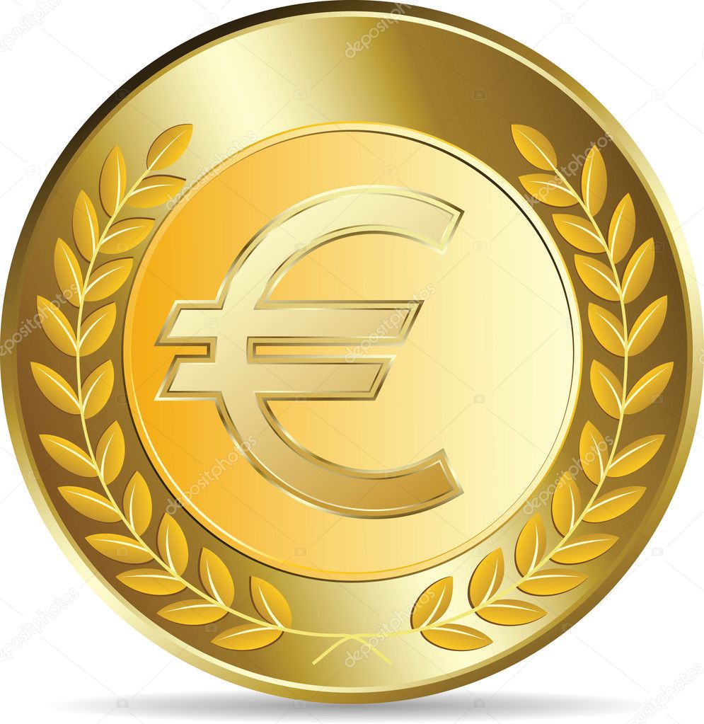 Euro coins vector illustration