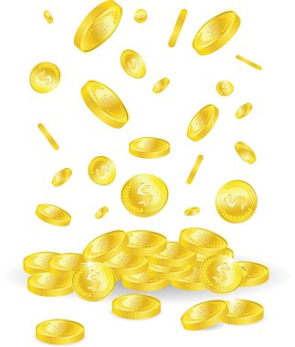 Golden coins clipart