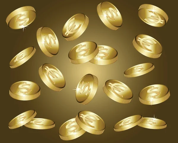 Золоті монети — стоковий вектор